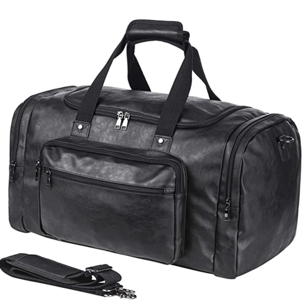 NEW! Leather Ashpel Weekender Travel Tote